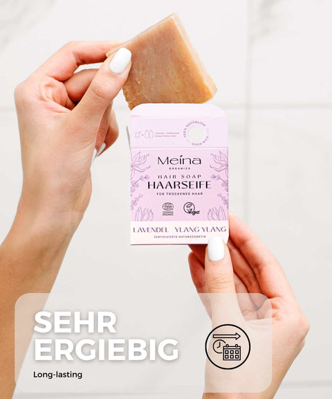 Bio Haarseife mit Lavendel und Ylang Ylang