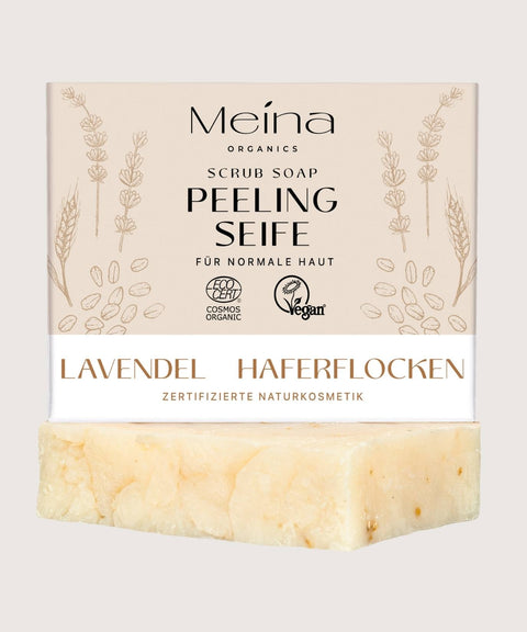 Peeling Seife mit Lavendel und Haferflocken