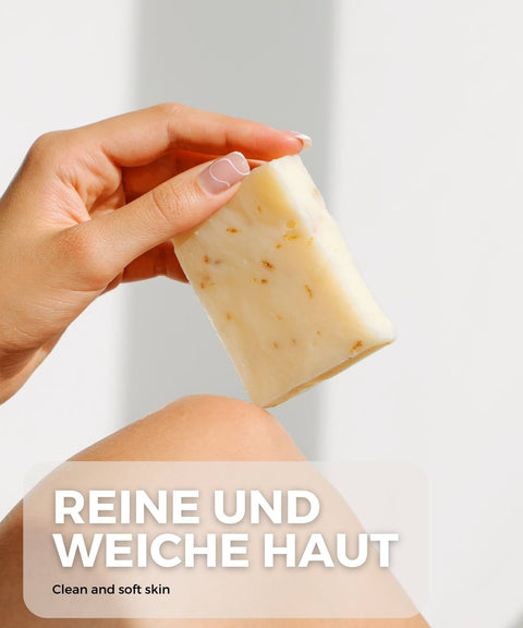 Peeling Seife mit Lavendel und Haferflocken