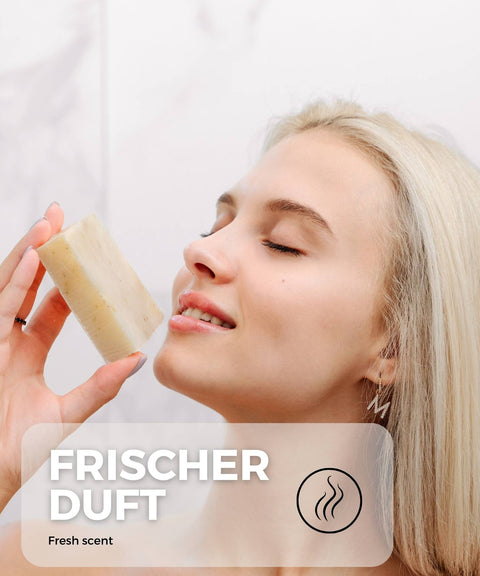 Peeling Seife mit Lavendel und Haferflocken