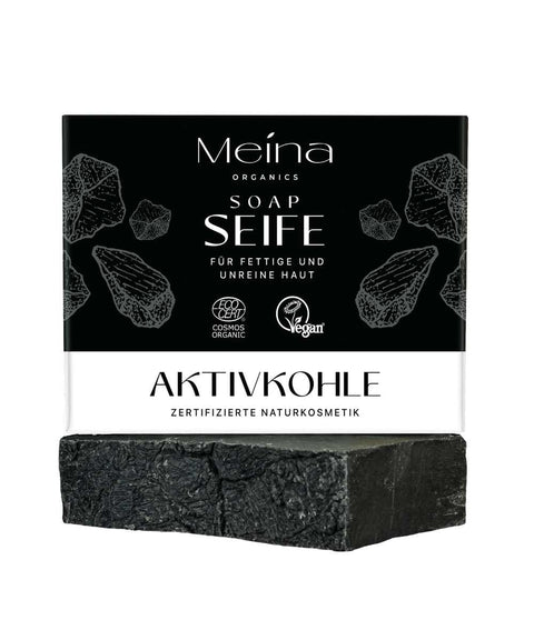 Schwarze Seife mit Aktivkohle