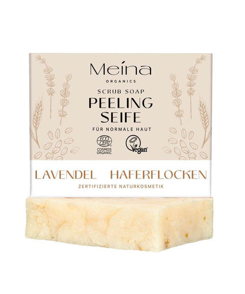 Peeling Seife mit Lavendel und Haferflocken